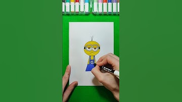 How to draw Sprunki Minion 💛 #minions #sprunki #incredibox #drawing #tutorial #funny #cartoon #art