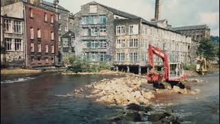 Construction on the two main waterways through Sowerby Bridge.