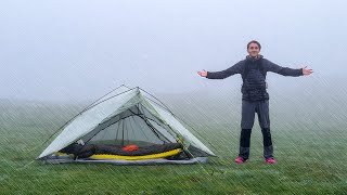 Camping in Heavy Rain & Fog - Cooking, Hiking, Relaxing