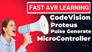 AVR Pulse Wave With Sample Proteus,CodeVision Part1 Tutorial