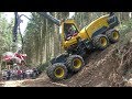 Eco Log Harvester & Forwarder pulled by T-WINCH 10.1 | 688E & 594E