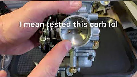 Mixture screw turn out can vary on Harley carb