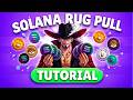 Solana Meme Coin Rug Pull in 198 Seconds (Full Tutorial) | Launch Meme Coin Free