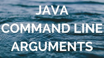 Java Command Line arguments (manohar academy)