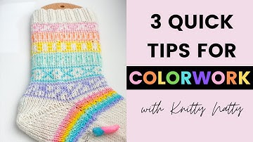 Two-handed Colorwork Tutorial | Magic Loop Color Work Knitting | How I Knit Colorwork | Knitty Natty