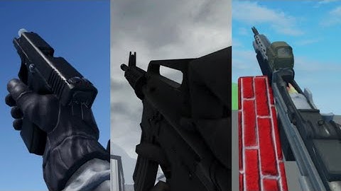 Gun reload animations in 10 different roblox games #3