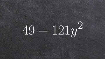 Using the difference of two squares to factor a binomial