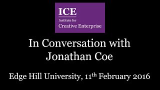 ICE In Conversation with Jonathan Coe