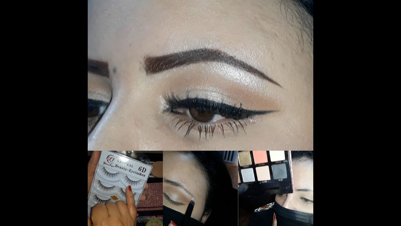 أسهل خطوات دمج ظلال العيون😍تركيب الرموش للمبتدئات Soft Eye makeup Tutorial