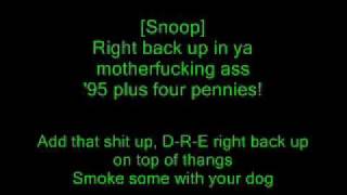 Miniatura del video "Dr. Dre feat. Snoop Dogg - Still Dre (Lyrics)"