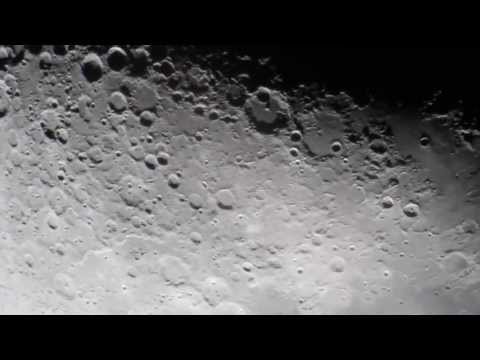 Луна в 200 мм телескоп системы Ньютона F/5 с добавлением 2-х линз Барлоу