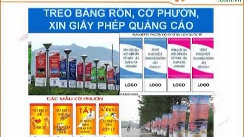 Nhận treo phướn, treo băng rôn, xin cấp phép treo phướn, cấp phép quảng cáo