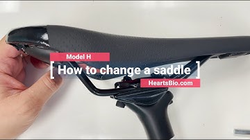 How to install and change a road bike saddle (HeartsBio Model H road bike)