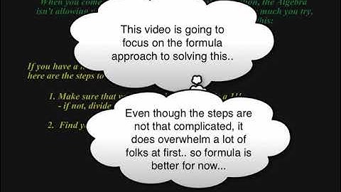 Non Separable Differential Equations Concept Video