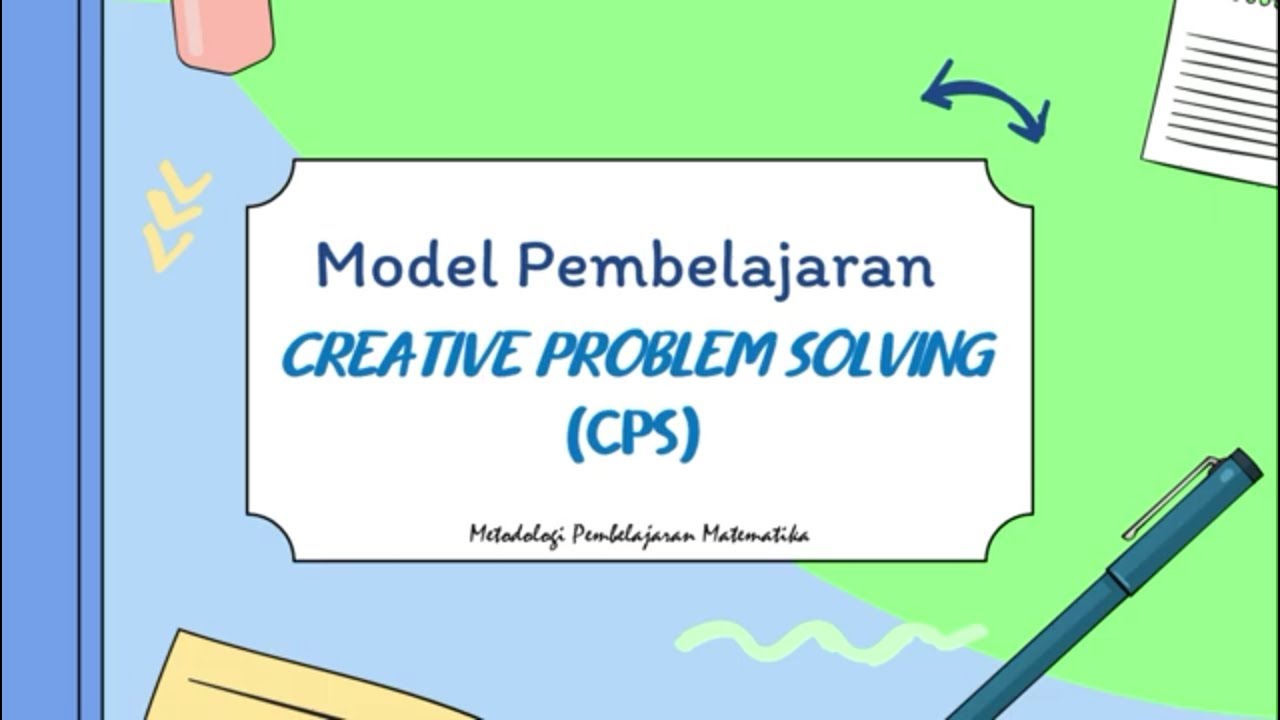 model pembelajaran creative problem solving