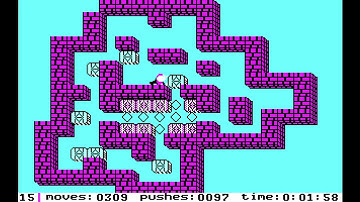 Soko-Ban MS-DOS Variant, Level 15