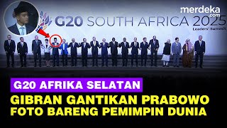 Momen Wapres Gibran Gantikan Prabowo di G20 Afsel, Foto Bareng Pemimpin Dunia