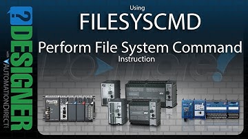 BRX Do-more Designer Using the FILESYSCMD Instruction from AutomationDirect