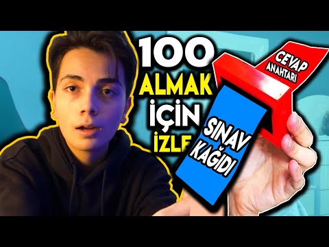 SINAVDAN 100 ALMAK İÇİN İZLE! KOPYA TAKTİKLERİ!