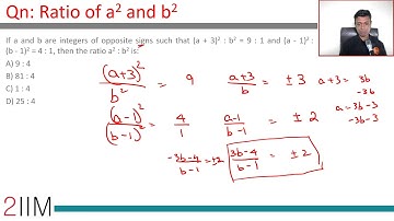 CAT 2017 Vraag | Verhouding van a en b