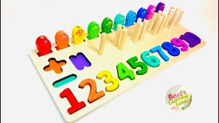 Learn Colors and Numbers to 10 | Interactive Fish Puzzle for Toddlers