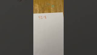 Subtraction with base ten blocks