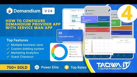 How to Setup #Demandium #Serviceman App and #Provider App| #6amtech | Taqwa IT | Part-4