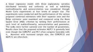 Combined Parameters Estimation Methods of Linear Regression Model with Multicollinearity and Autocor