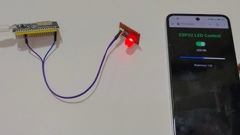 ESP32 Web-Controlled LED: On/Off & Brightness Slider