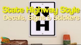 Decorating Ideas: Highway Style State Signs, Stickers and Wall Decals screenshot 5