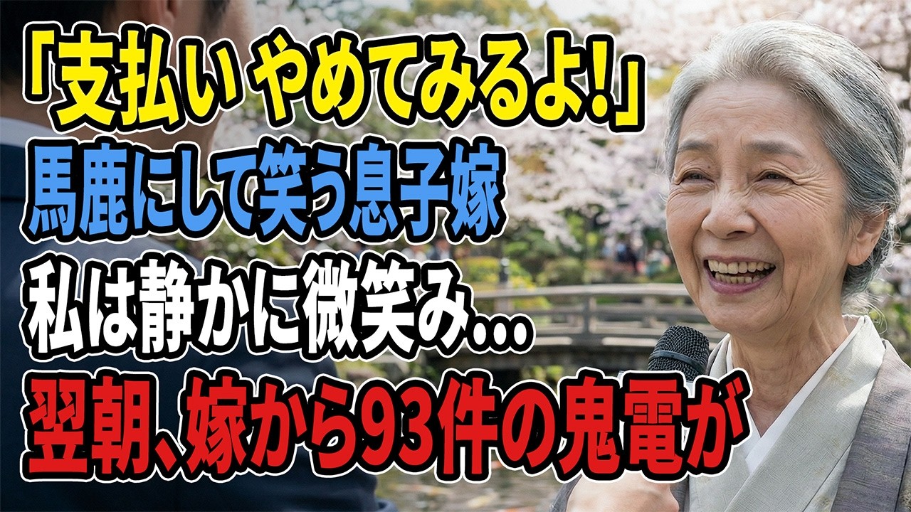 【現実の話】明日から独りで暮らせ――その一言が、息子夫婦の人生を静かに変えた夜#シニア #老後 #70代 #実話