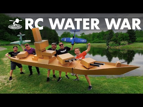 Largest RC Battleship VS RC Dive Bombers!