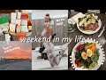 weekend vlog: college chat, skincare unboxing + visiting home!