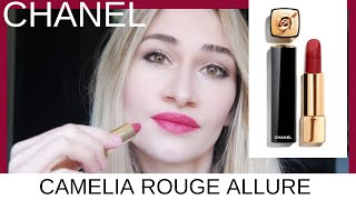 NEW CHANEL Camelia Rouge Allure Lipsticks & liner||spring 2020|| makeup  look|| #chanel #chanelmakeup - YouTube