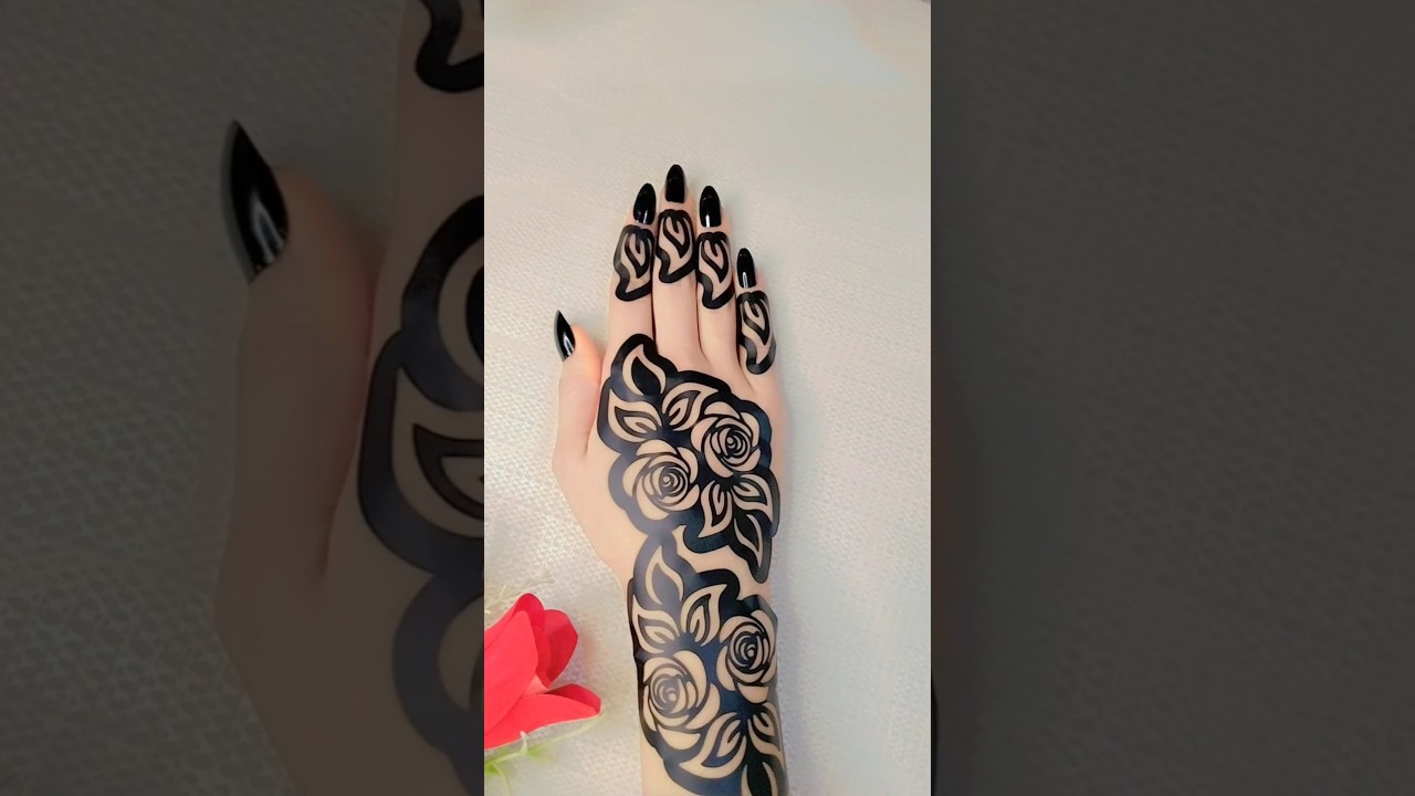 Beautiful sticker mehndi design #shorts