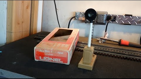 Lionel block signal #164 upgrade with LED lighting