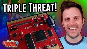 Triple Threat!  Robotron FPGA Added to Smash TV Cabinet