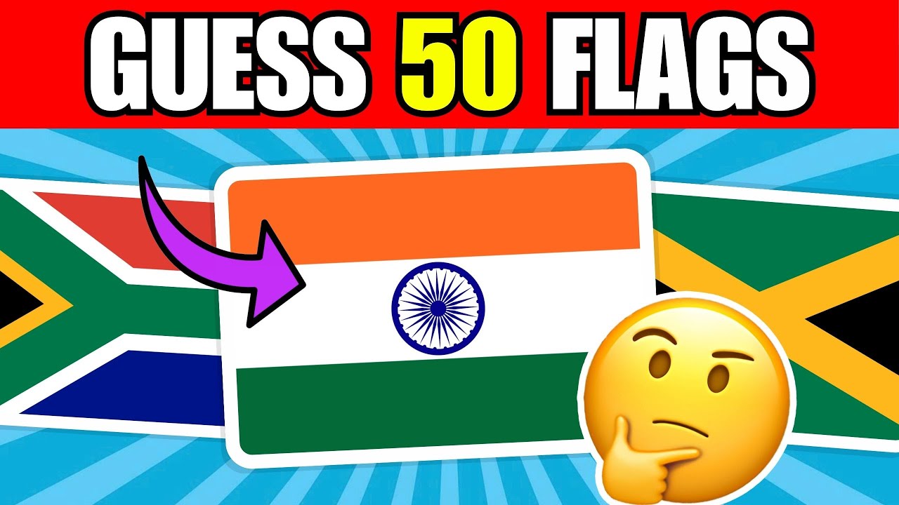 🚩 Guess the Country by the Flag Quiz 🌎 | Can You Guess 50 Flags? - YouTube