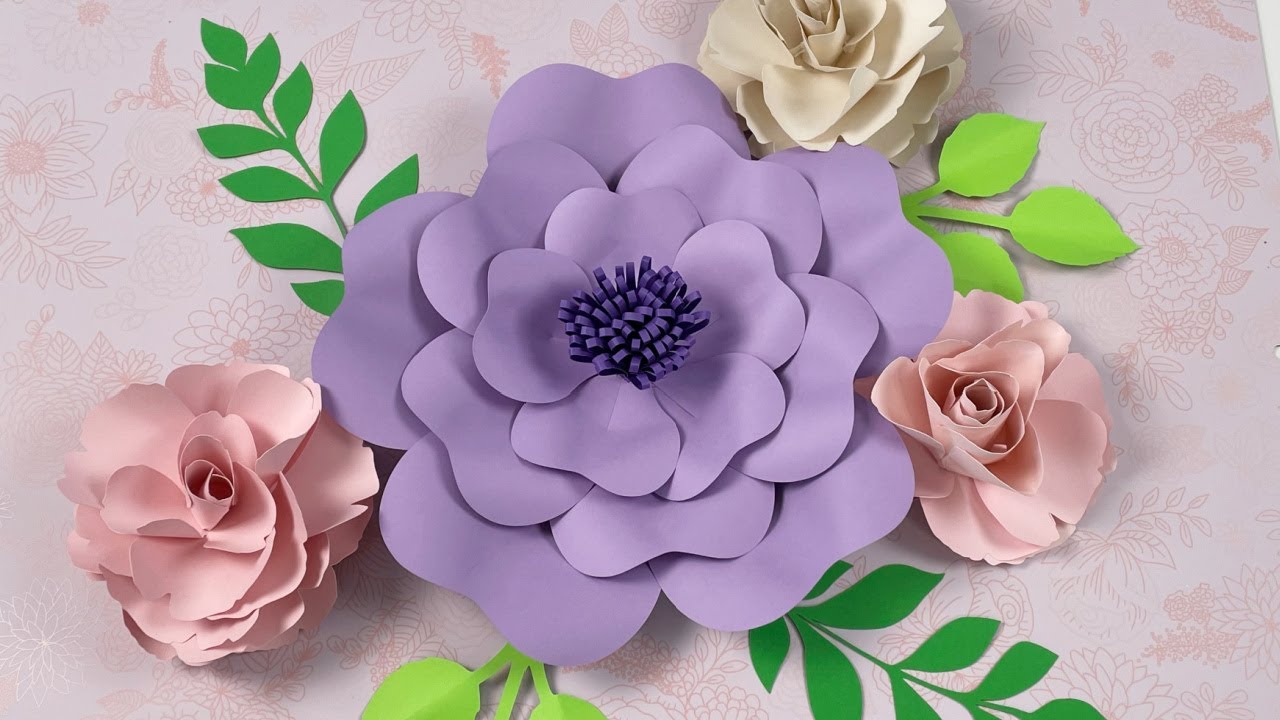 HOW TO MAKE PAPER FLOWER WITH CRICUT