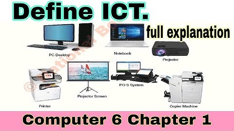 Define ICT | what is ict | ict definition | explanation| Class 6 Computer Chapter 1 | Ilmi Darasgah