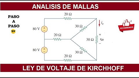 ✅ Problema  3.43 Alexander SADIKU | Como hacer analisis de mallas en un circuito electrico | LVK