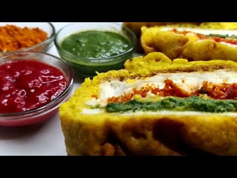 उल्टा वड़ा पाव | Maharashtra ka Famous Ulta Vada Pav Recipe | Vada Pav Dry Chutney, | Green Chutney
