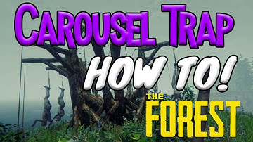 HOW TO BUILD THE CAROUSEL TRAP! MAKING MEMORIES! (The Forest Tutorial)