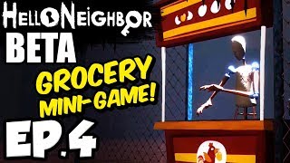 Hello Neighbor [Beta] Ep.4 - SECRET NEW GROCERY STORE MINIGAME!!!  (Hello Neighbor Beta Game) screenshot 2