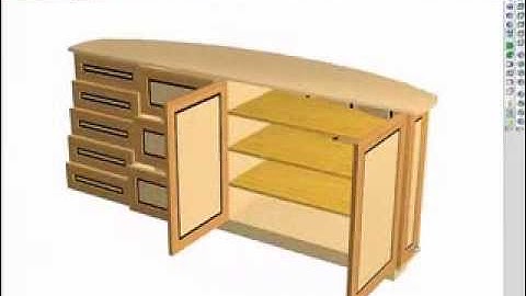 How to design Curved Backed Furniture with Polyboard Cabinet software