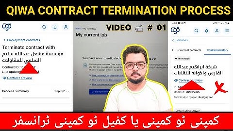 Saudi Iqama Sponsorship Transfer & Qiwa Contract Termination Explained! Vid#01