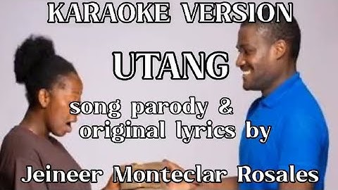 UTANG karaoke version (song parody and original lyrics by JMR)