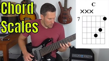 Chord Scales on Six String Bass - Bass Practice Diary - 22nd October 2019
