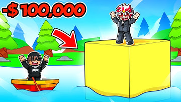 Spending $100,000 to Build BIGGEST CUBE in ROBLOX..