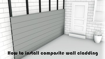 Composite wall cladding WITH clips